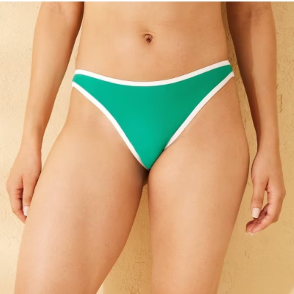Wild Fable Green and White Bikini